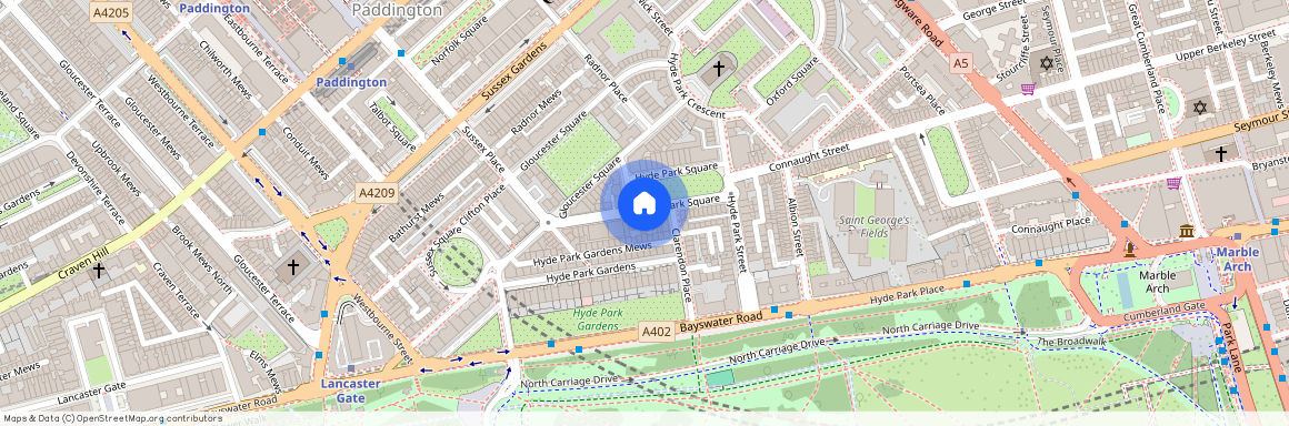 Hyde Park Square, Hyde Park, London W2.
