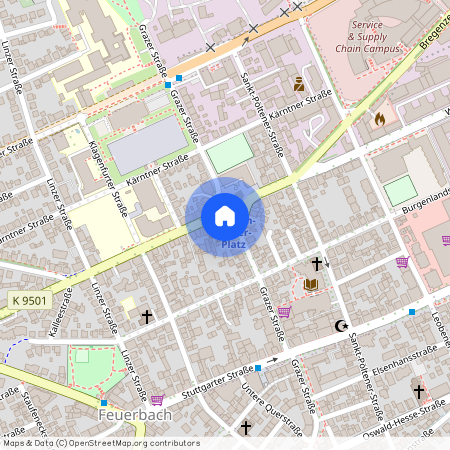 Wilhelm-Geiger-Platz, 70469 Stuttgart - Feuerbach