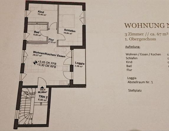 Helle 3-Zimmer Wohnung mit 67 m² in Großostheim - Foto 1