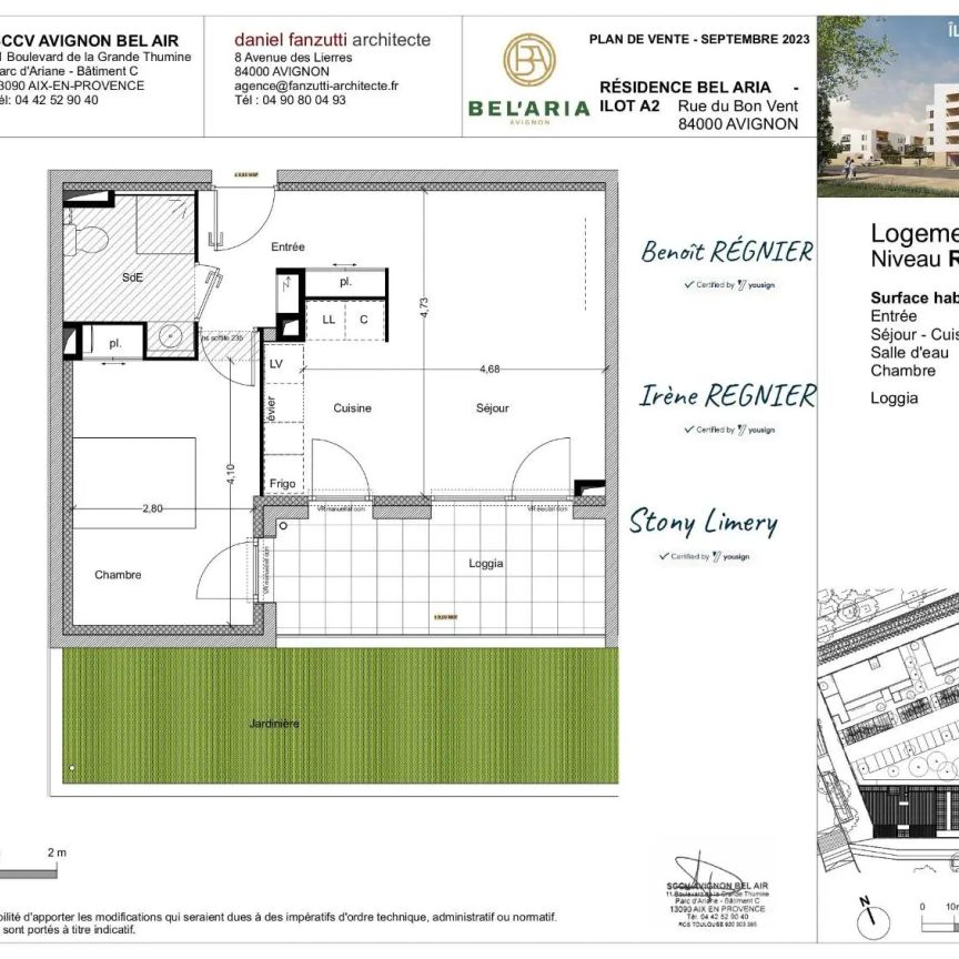 Appartement à louer 2 pièces 43.2m² - Photo 2