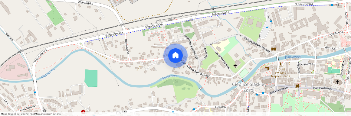 ul. Zjednoczenia Narodowego, Cieplice Śląskie-Zdrój, Jelenia Góra, dolnośląskie