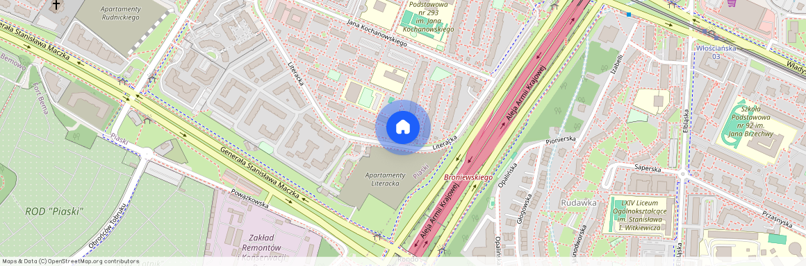 Warszawa, Bielany, Bielany, Piaski, Literacka