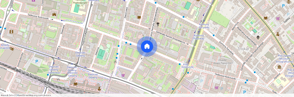 pl. Tadeusza Kościuszki, Przedmieście Oławskie, Krzyki, Wrocław, dolnośląskie