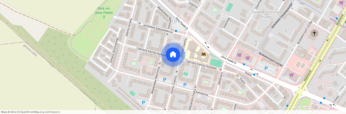 ul. Cypriana Kamila Norwida, Lubin, lubiński, dolnośląskie