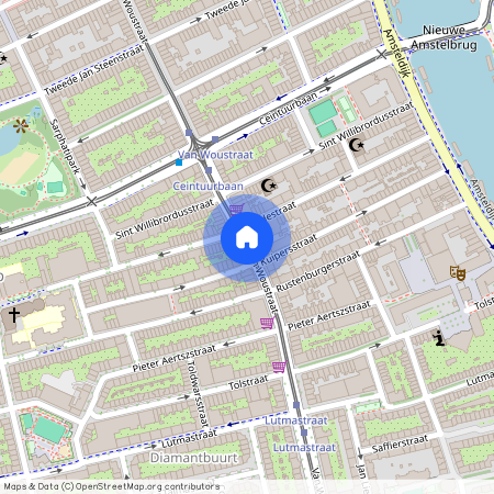 Nieuwe Pijp, 1074 AH, Van Woustraat, Amsterdam