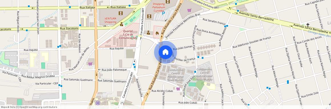 Rua Eduardo Carlos Pereira, 4001, Novo Mundo, PR, Curitiba