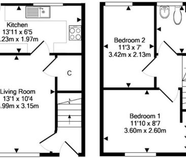 2 bedroom terraced house to rent - Photo 6