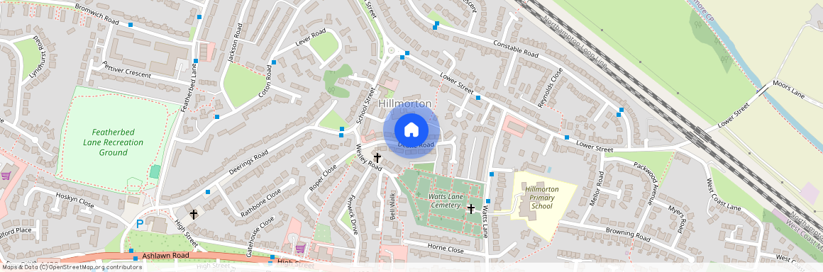 Deane Road, Rugby, Hillmorton