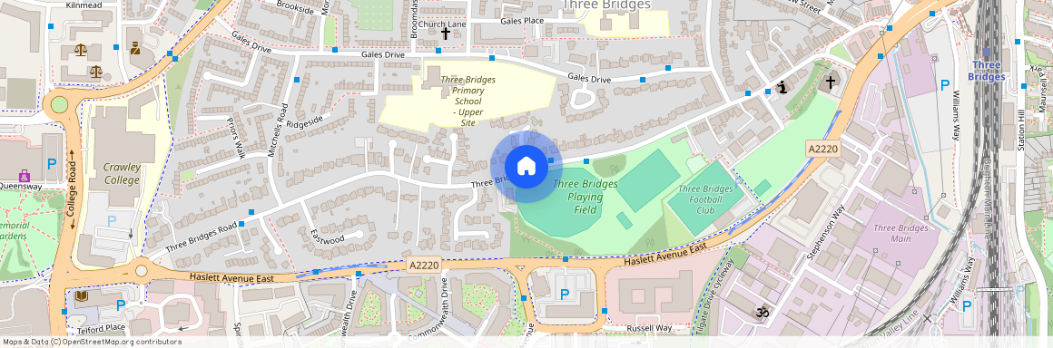 Three Bridges Road, Crawley, RH10