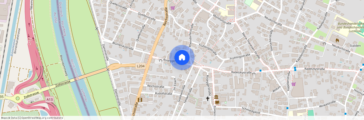 6890 Lustenau, Roseggerstraße 13, Lustenau,                        Roseggerstraße 13