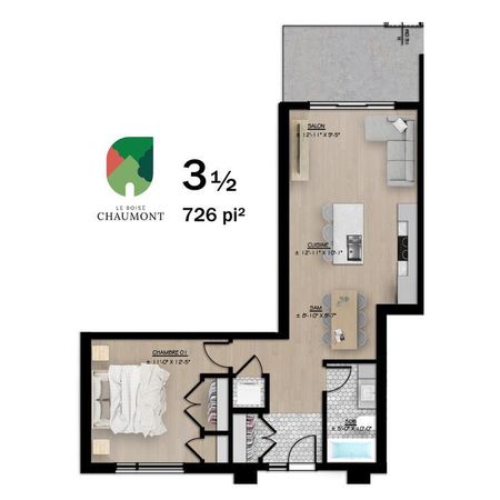 3½ neuf à louer, Bellefeuille, Saint-Jérôme 1er FÉVRIER - Photo 3