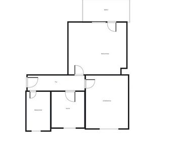 Moderne Wohnung in ruhiger Lage für Singles und Paare mit großem Ba... - Foto 1