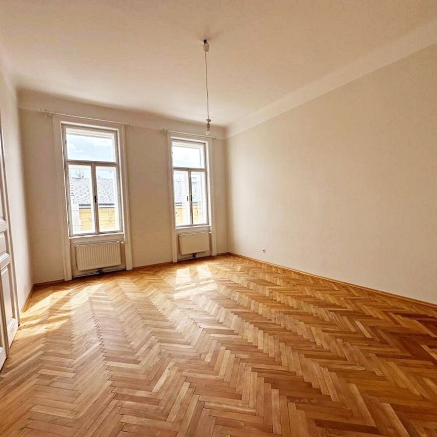 UNBEFRISTET, PENZINGER STRASSE, 68 m2 Altbau mit 7 m2 Loggia, 2 Zimmer, Küche, Duschbad, Parketten, WG-geeignet, Grünblick - Foto 1