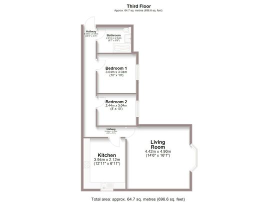 Flat to rent on - Photo 1