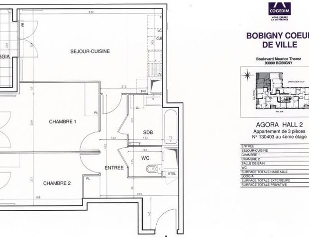 location Appartement T3 DE 63.4m² À BOBIGNY - Photo 1