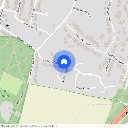 Ruxley Ridge, Esher, Surrey KT10.
