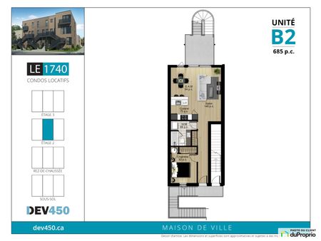 1740 rue de Roberval, Verdun à louer - Photo 5