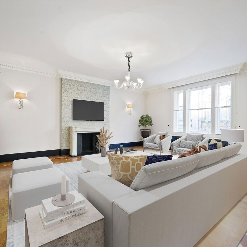 A beautifully presented five bedroom flat to rent in Hans Road, SW3, with a lift and porter. - Photo 1