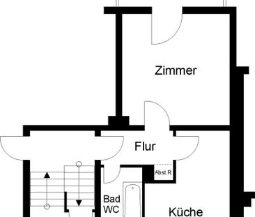 + 1 Zimmer im Erdgeschoss mit Balkon + - Foto 1