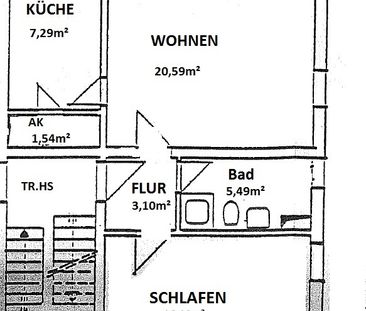 FRISCH RENOVIERTE 2 RAUMWOHNUNG mit Terrasse - Foto 4