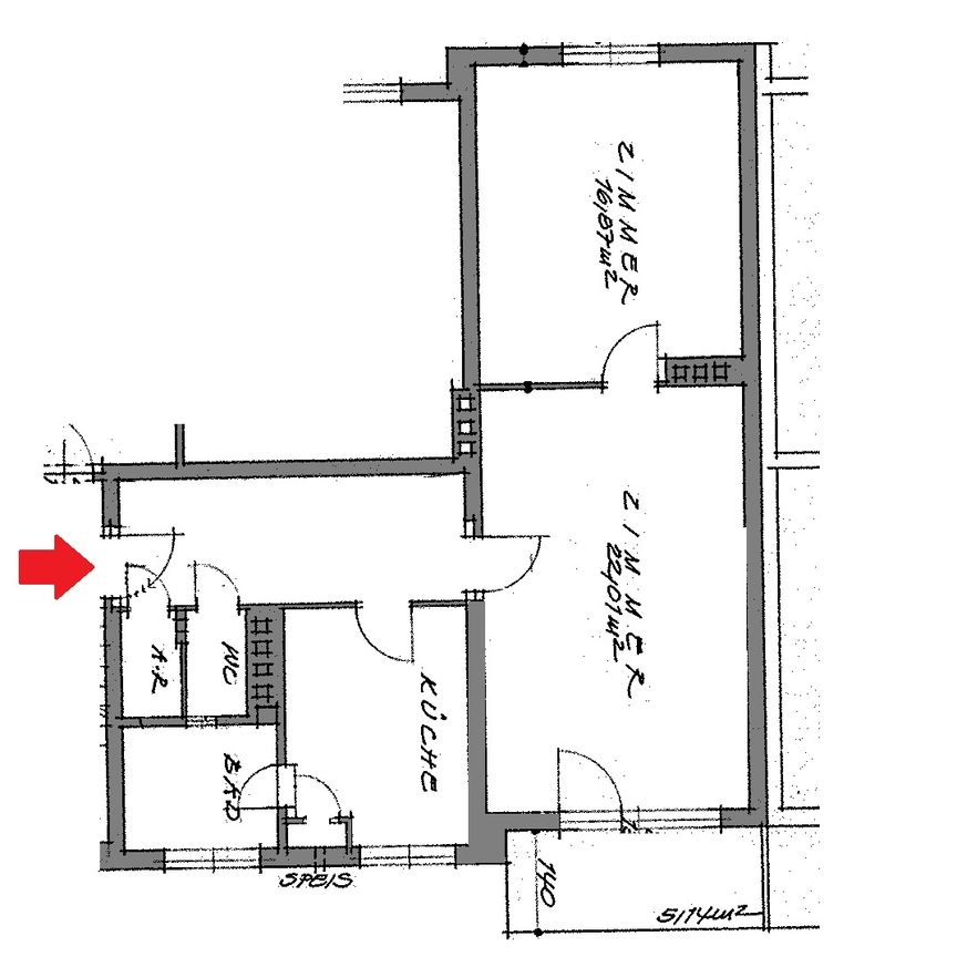 2-Zimmer-Wohnung im Erdgeschoss mit Balkon - Photo 2