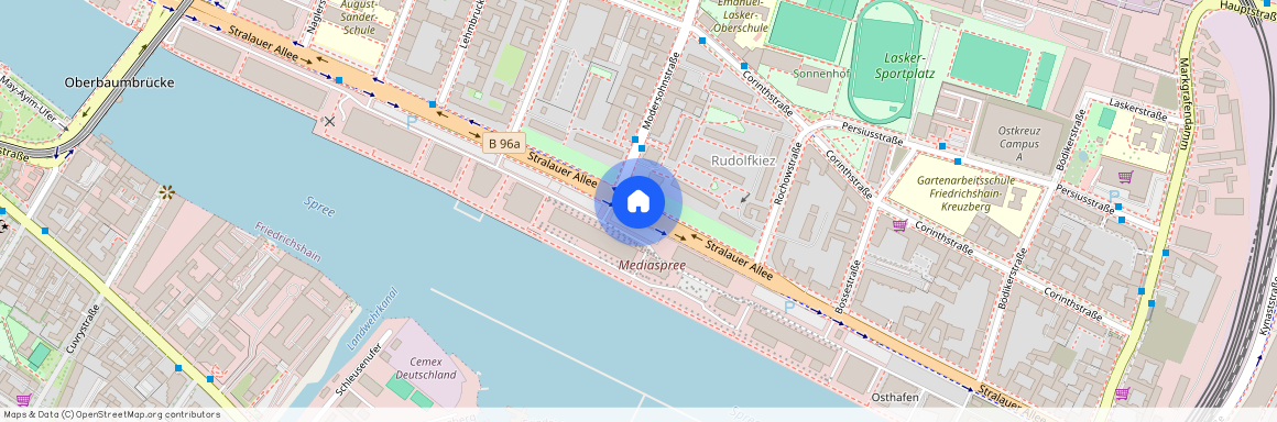 Stralauer Allee, Berlin, Friedrichshain, 10245