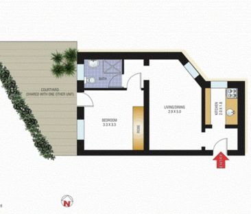 Boutique 1 bedroom apartment with shared courtyard. - Photo 2