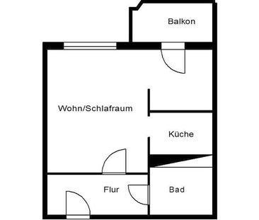 1 Raum Wohnung für Senioren - Photo 2