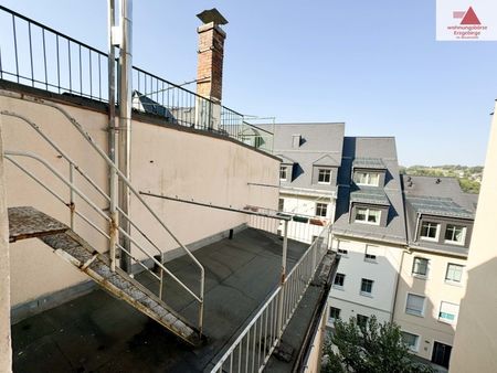 Gemütliche 2-Raum-Wohnung mit Dachterrasse direkt im Zentrum von Annaberg! - Foto 4