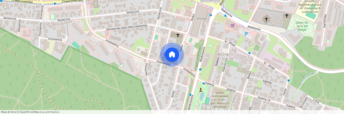 ul. Konwaliowa, Witomino-Leśniczówka, Gdynia, pomorskie