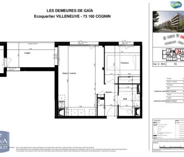 Appartement à louer 2 pièces 48.1m² - Photo 2