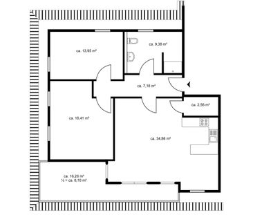 Erstbezug, lichtdurchflutete 3-Zimmer-Neubauwohnung mit Dachterrass... - Photo 6