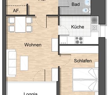 Gemütliche 2-Zimmer-Wohnung mit großem Balkon in Haan-Ost! - Photo 4
