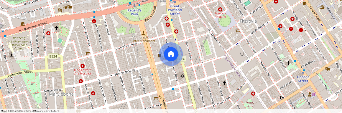 Hallam Street, Fitzrovia, London, W1W