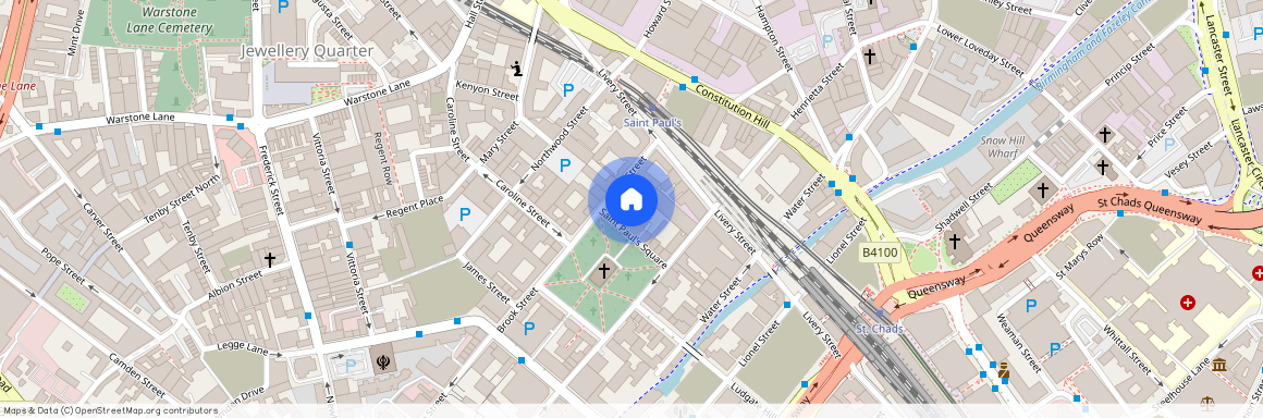 Jewellery Quarter, 21 – 23 St. Pauls Square, St Pauls House, B3 1RB, Birmingham