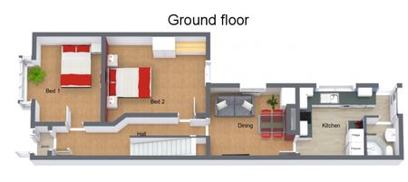 6 bed house-share with 2 shared bathrooms Room 1 - Photo 5