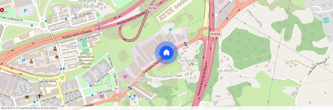 Cerdeño-El Palais-Mercadín, Oviedo