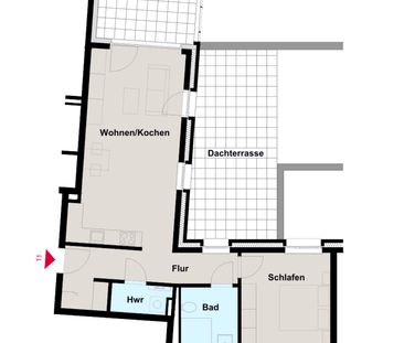 Neubau / Erstbezug 1. März: Moderne 2-Zimmer-Wohnung mit Einbauküch... - Photo 4
