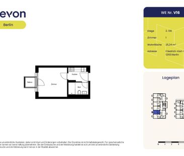 Hier lässt es sich wohnen! Helles 1-Zimmer-Apartment in Tempelhof - Foto 1