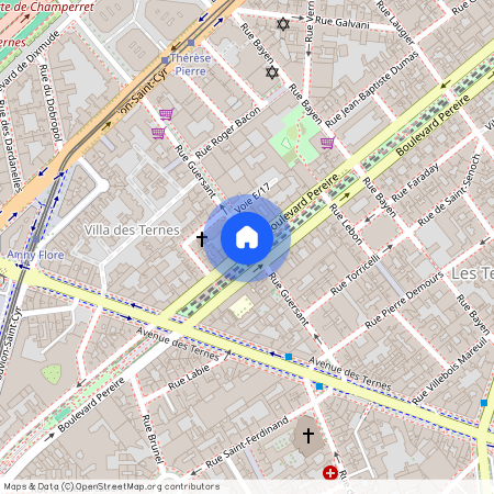 Rue Guersant et Boulevard Pereire 75017 Paris (17e arrondissement)