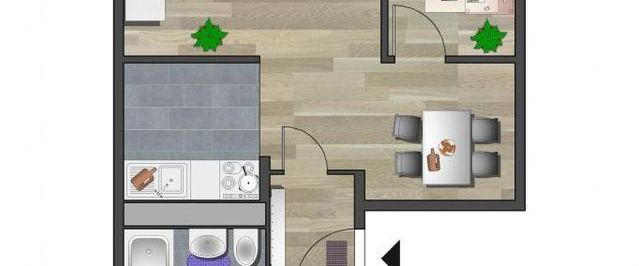 3-Raum-Wohnung mit Balkon und offener Küche - Photo 1