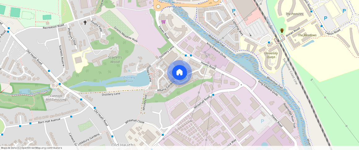 Albany Gardens, Colchester, CO2