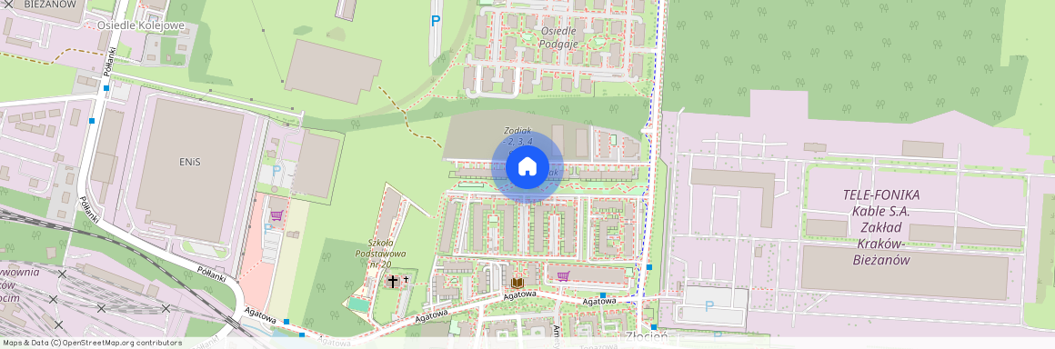 ul. Mariana Domagały, Złocień, Bieżanów-Prokocim, Kraków, małopolskie