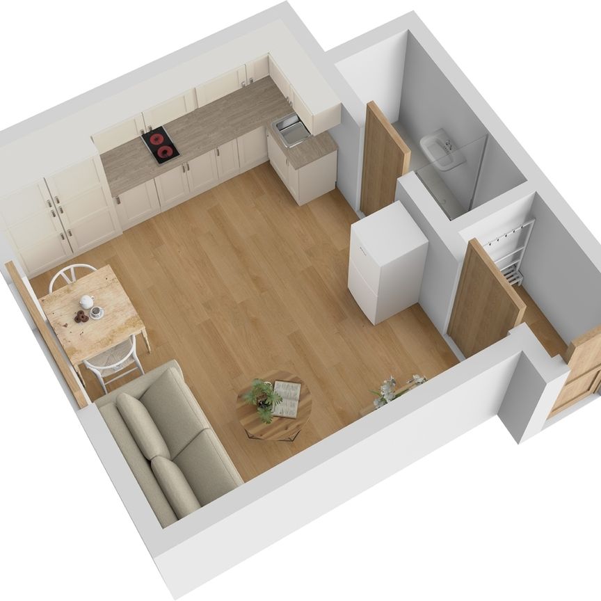 Pronájem bytu 1+kk, garsoniery 21 m², Hradec Králové - Фото 1