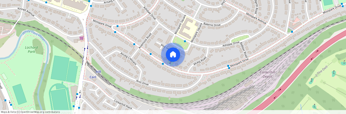 Alva Gardens, Glasgow, G52