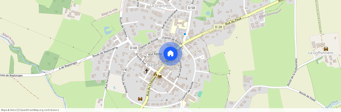 Ain, 01, 01380, Bage Le Chatel