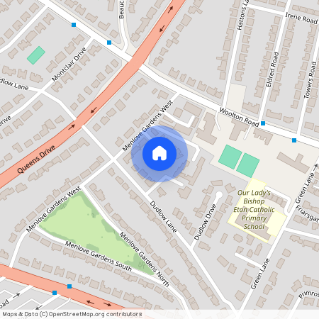 Dudlow Gardens, Calderstones, Liverpool, Merseyside, L18