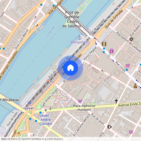 Appartement à louer quai André Citroën, Paris 15ème