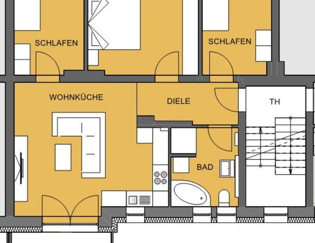 gemütliche 4-Raum-Mietwohnung - Foto 1