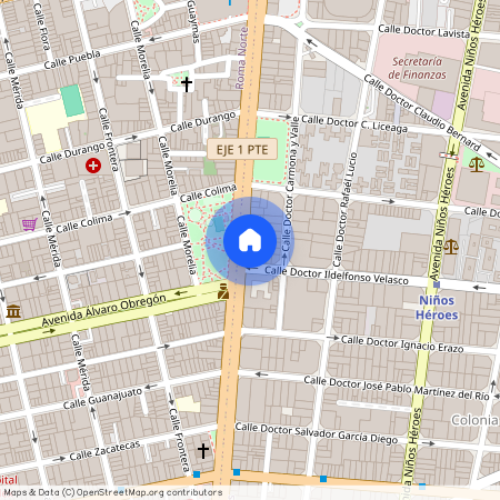 Av. Cuauhtémoc 118, Doctores, Cuauhtémoc, 06720 Ciudad de México, CDMX #118, Colonia Doctores, C.P. 06720, Df / Cdmx